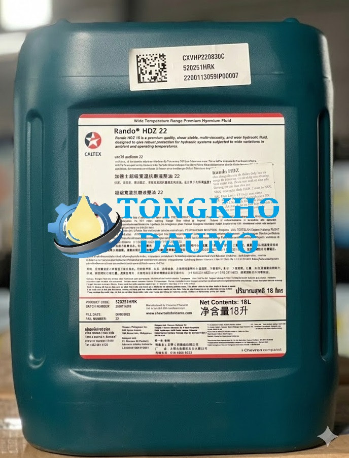 Dầu thủy lực Caltex Rando HDZ 22 – Chính hãng – Giá tốt
