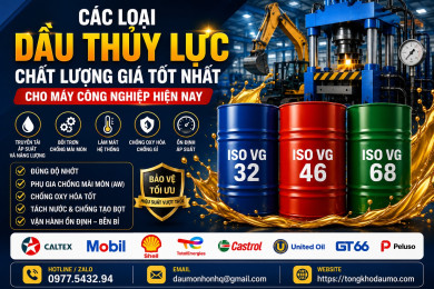 Các Loại Dầu Thủy Lực Chất Lượng Giá Tốt Nhất Cho Máy Công Nghiệp Hiện Nay