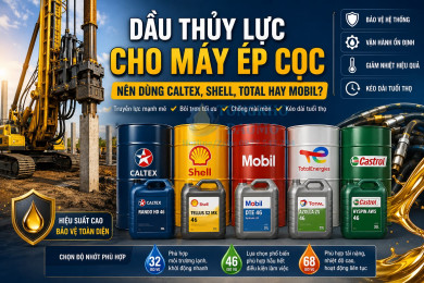 Dầu Thủy Lực Cho Máy Ép Cọc