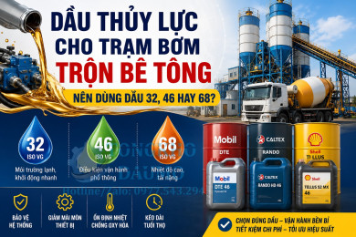 Dầu Thủy Lực Cho Trạm Bơm Trộn Bê Tông