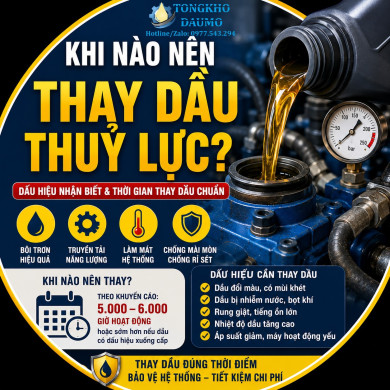 Khi Nào Nên Thay Dầu Thủy Lực
