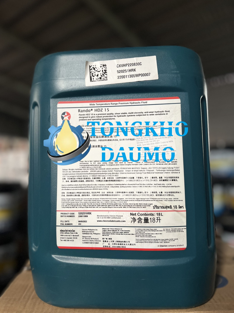 Dầu thủy lực Caltex Rando HDZ 15 22 32 46 68 100 – Chính hãng – Giá tốt