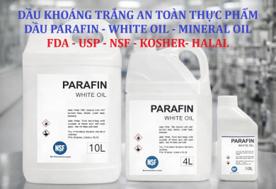 Dầu Trắng An Toàn Thực Phẩm Là Gì? Các Chứng Nhận FDA, USP, NSF, Kosher, Halal