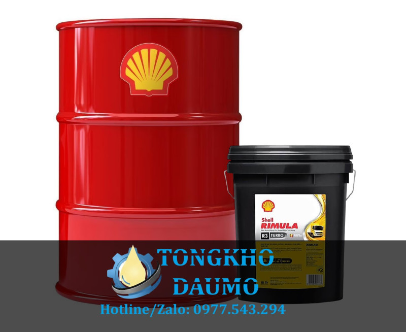 Dầu động cơ Shell Rimula R3 Turbo 20W50 API CH-4 chính hãng