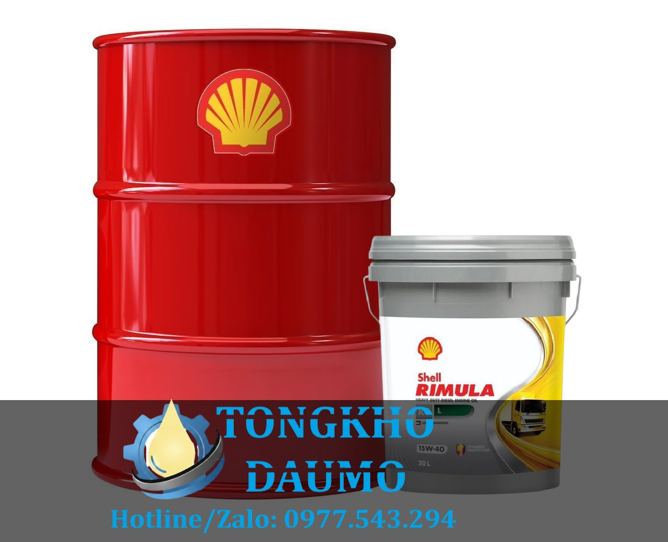 Dầu động cơ Shell Rimula R4 L 15W40 API CK-4 chính hãng