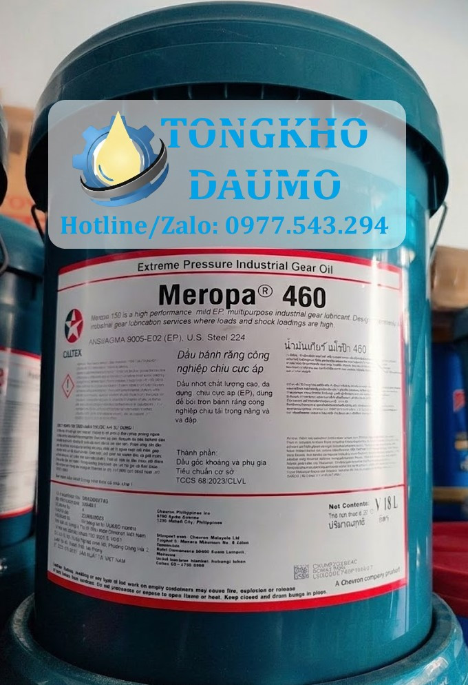 Dầu bánh răng Caltex Meropa 460 Đại lý Caltex chính hãng
