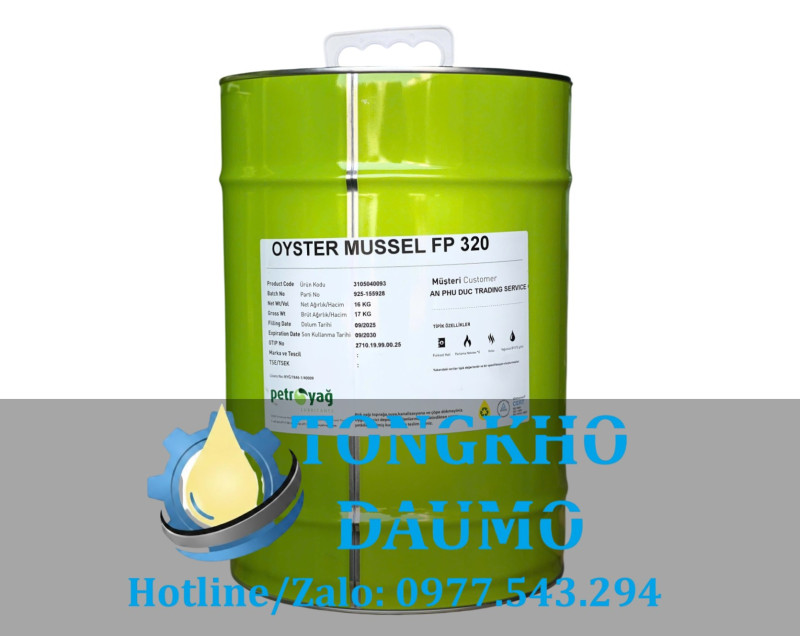 Dầu bánh răng thực phẩm Petroyag Oyster Mussel FP 320