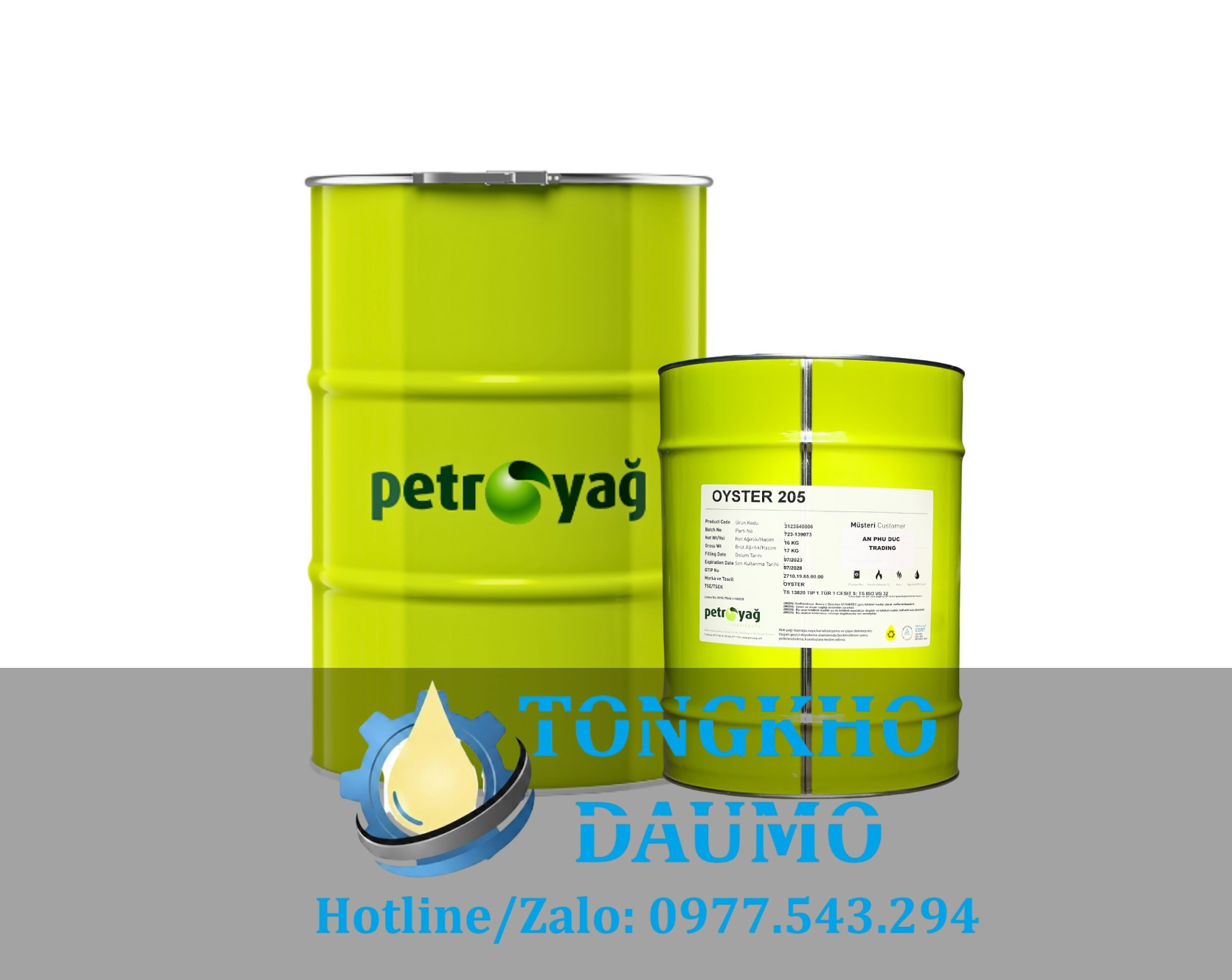 Dầu khoáng trắng Petroyag Oyster 205 – White Oil/Paraffin Oil VG 30