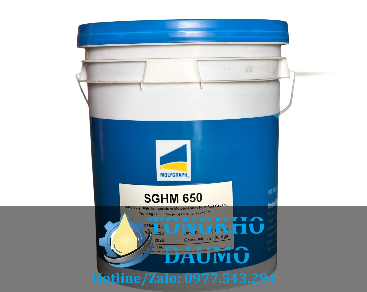 Mỡ chịu nhiệt 250 độ Molygraph SGHM 650