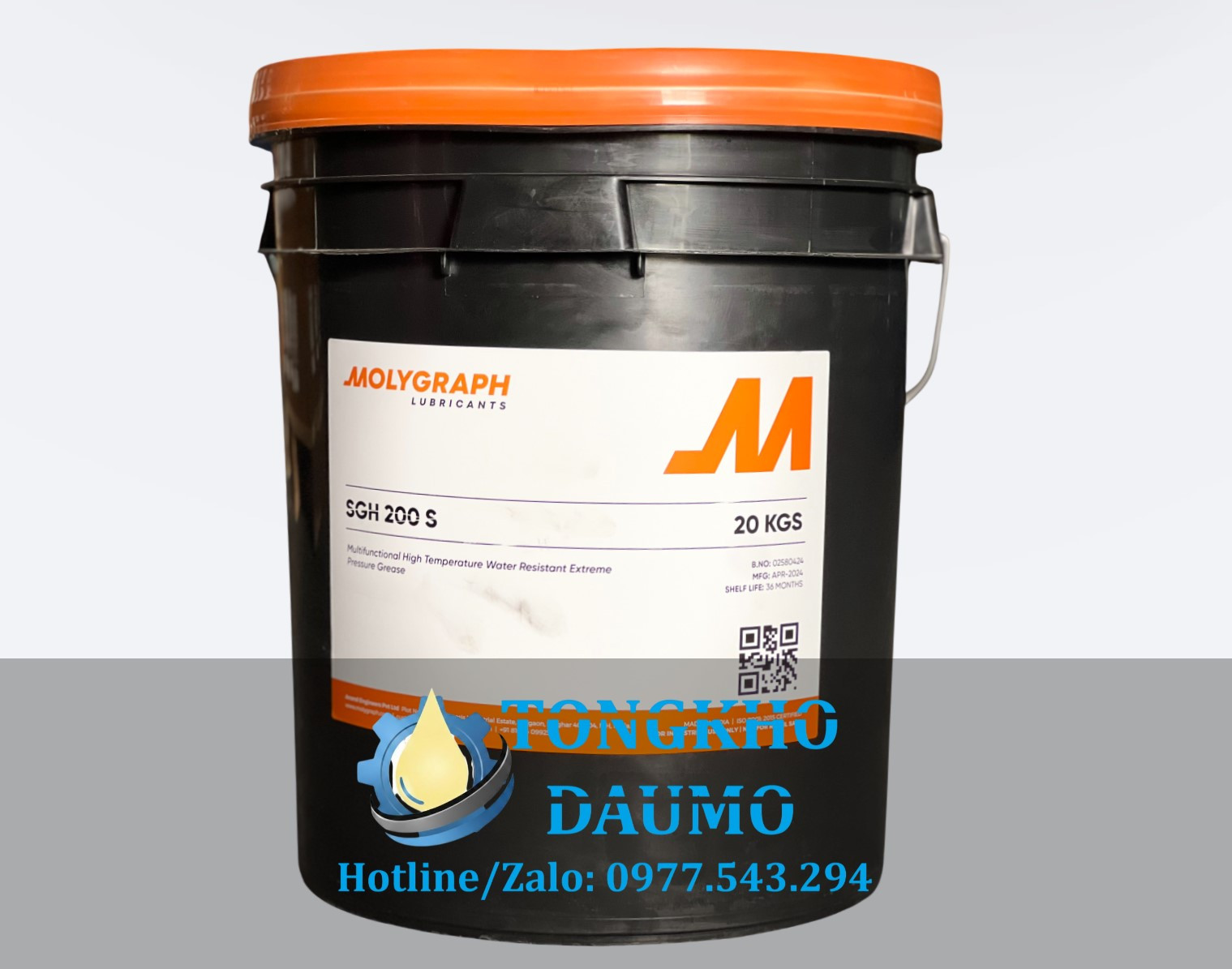 Mỡ chịu nhiệt 300 độ Molygraph SGH 200S