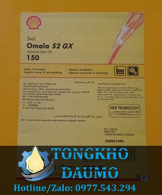 dầu bánh răng shell omala s2 gx 150