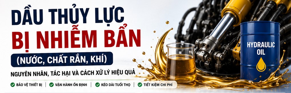 dầu thủy lực bị nhiễm bẩn