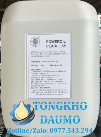 Dầu trắng an toàn thực phẩm Poweroil Pearl L 85