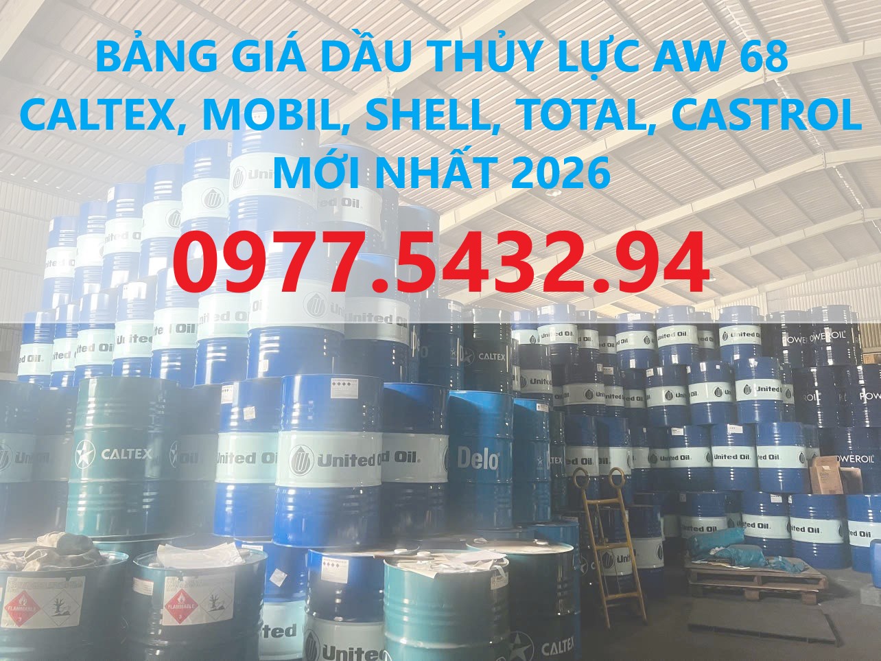 đại lý dầu thủy lực 68 giá tốt