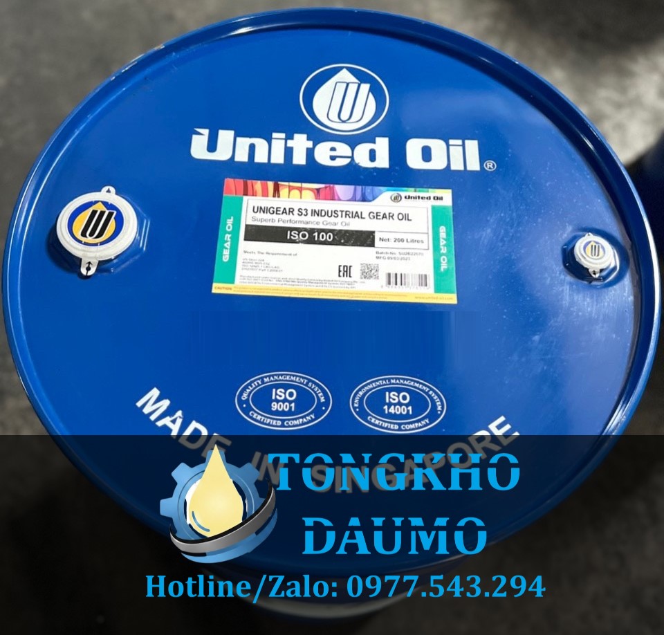 dầu bánh răng United Unigear S3 Industrial Gear Oil 100