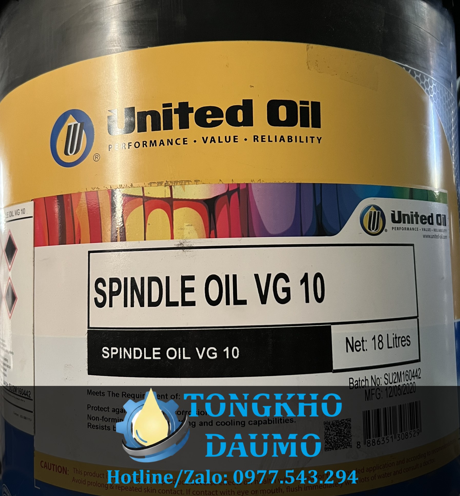 dầu máy kéo sợi united spindle vg 10