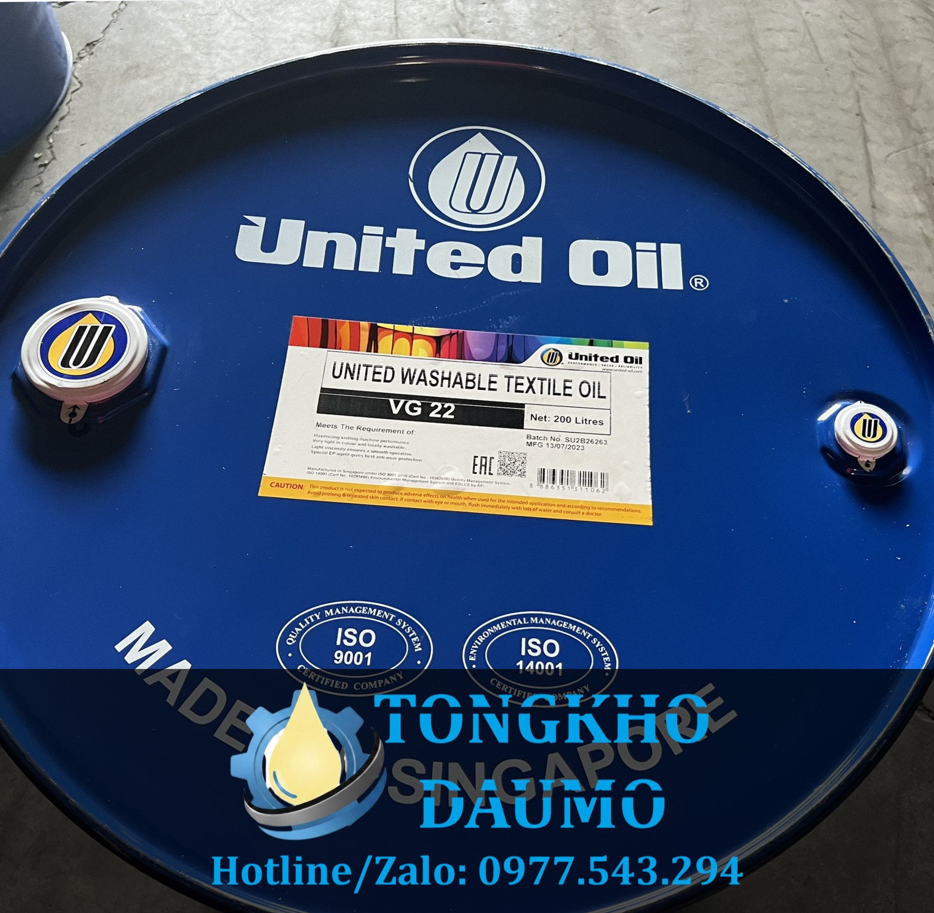 dầu máy dệt kim United Washable Textile Oil