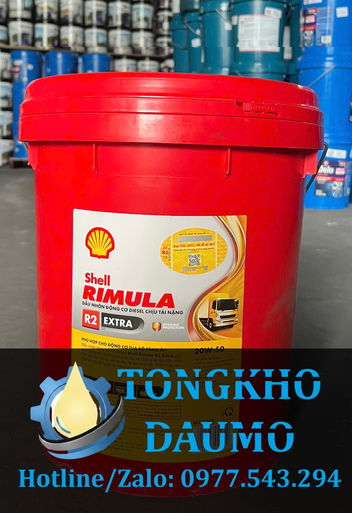 dầu nhớt Shell Rimula R2 extra 20w50