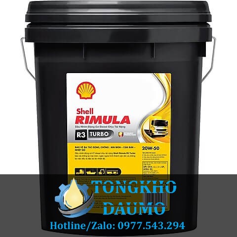 dầu động cơ shell rimula r3 turbo 20w50 ch-4