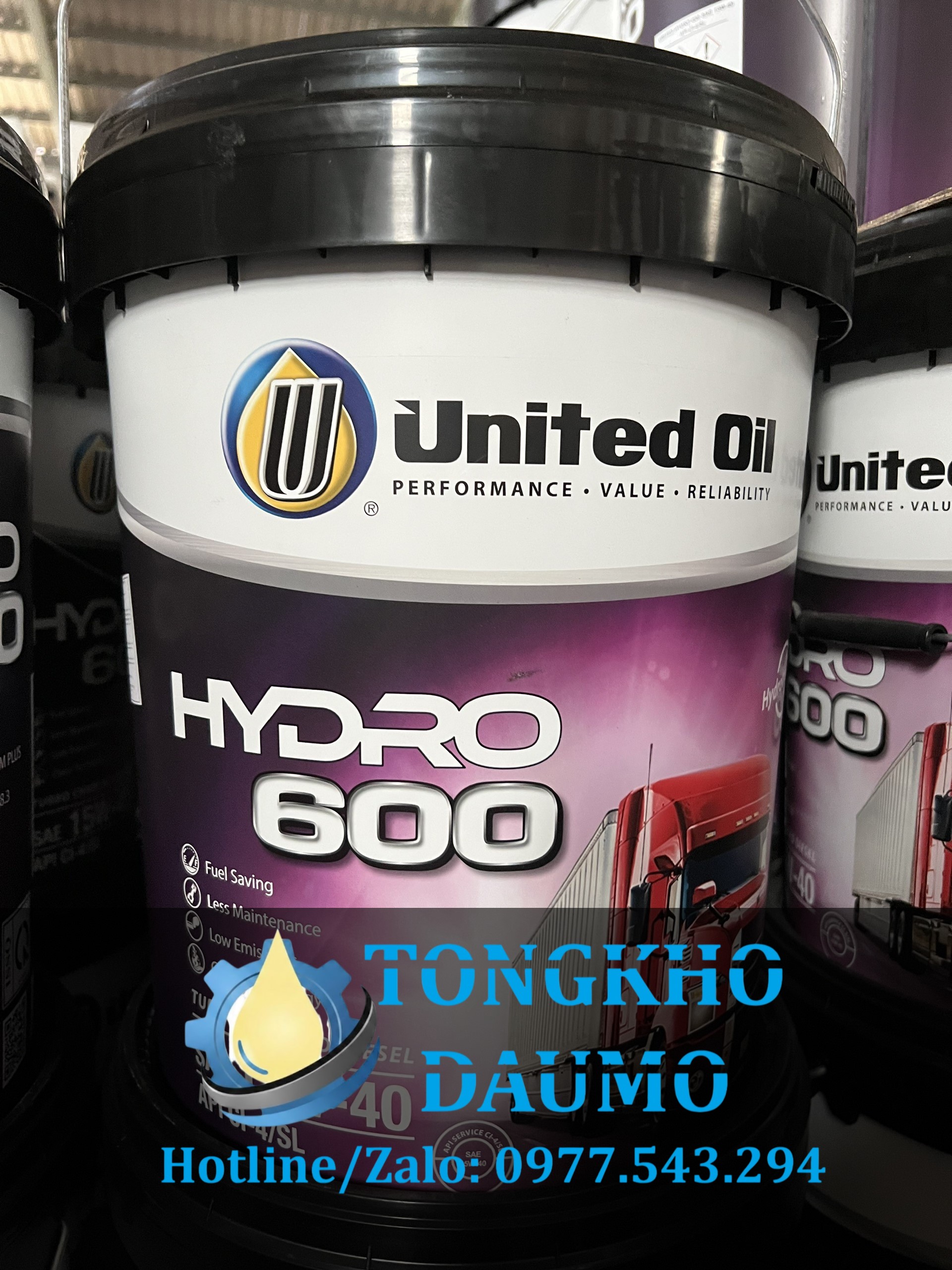 dầu động cơ united hydro 600 sae 15w40