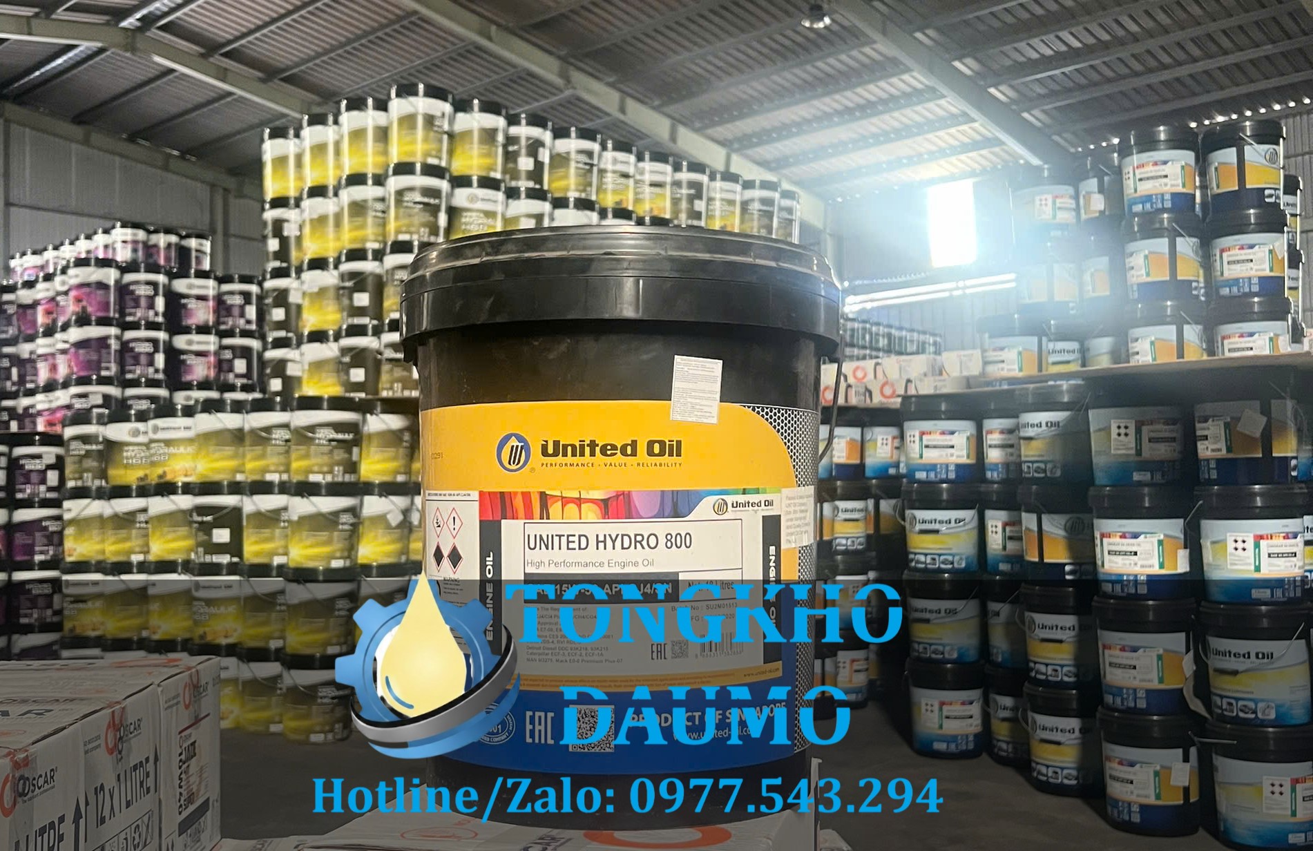 dầu động cơ united hydro 800 15w40