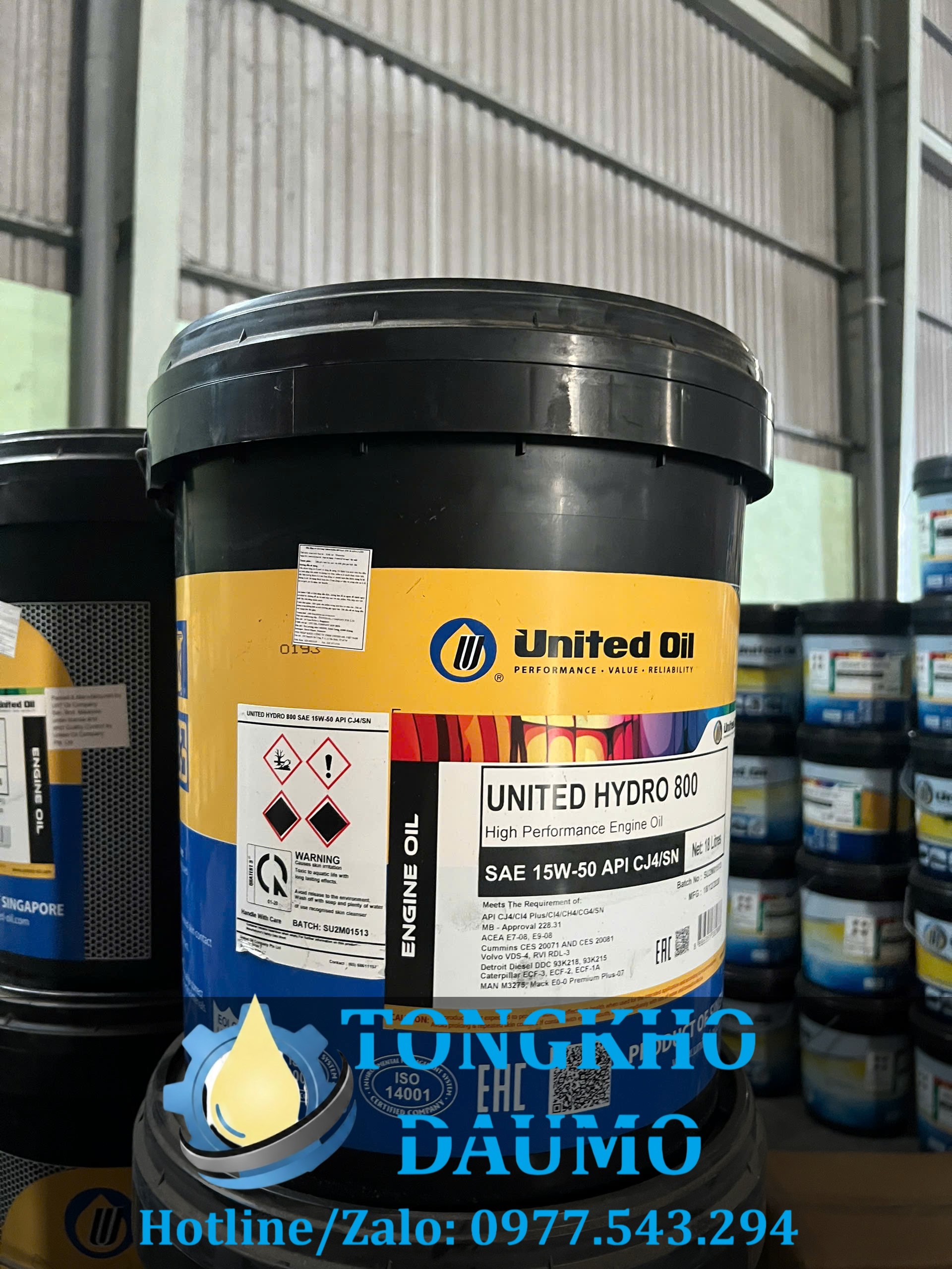 dầu động cơ united hydro 800 15w50