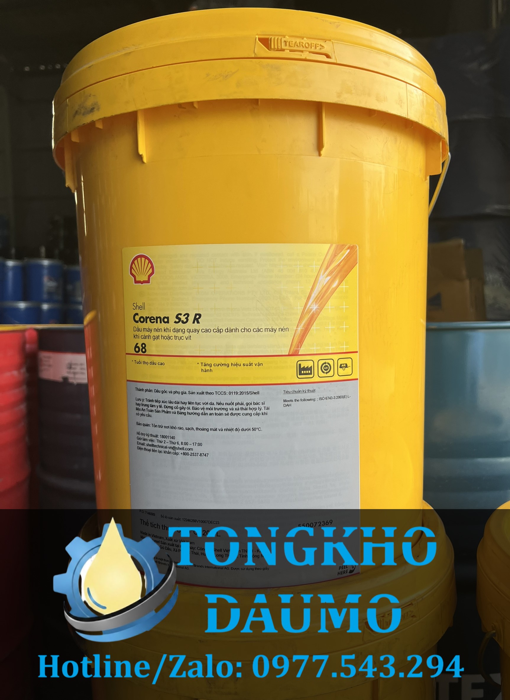 dầu máy nén khí trục vít 68