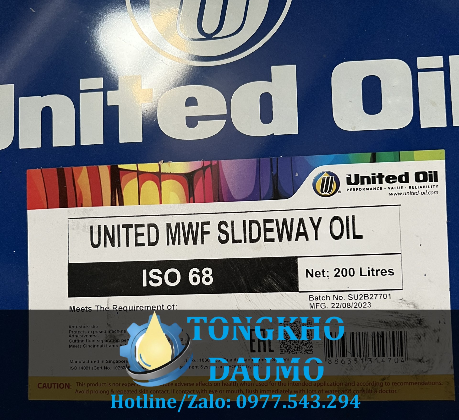 dầu bôi trơn rãnh trượt united slideway oil 68