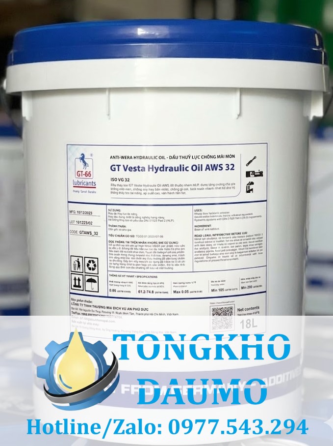 dầu thủy lực chống mài mòn aws 32
