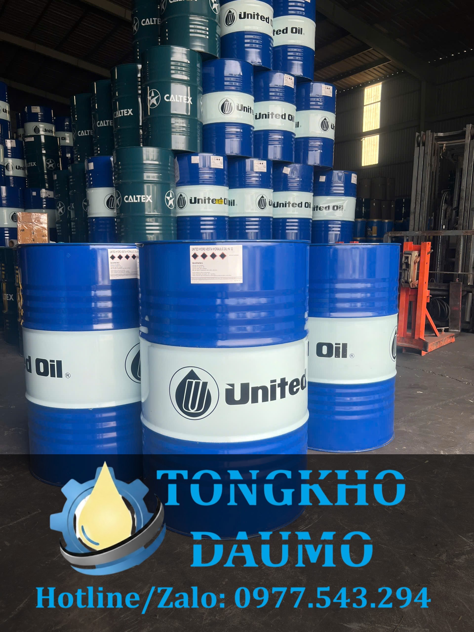 dầu thủy lực không tro không kẽm United Hydro Vesta Hydraulic Oil HX