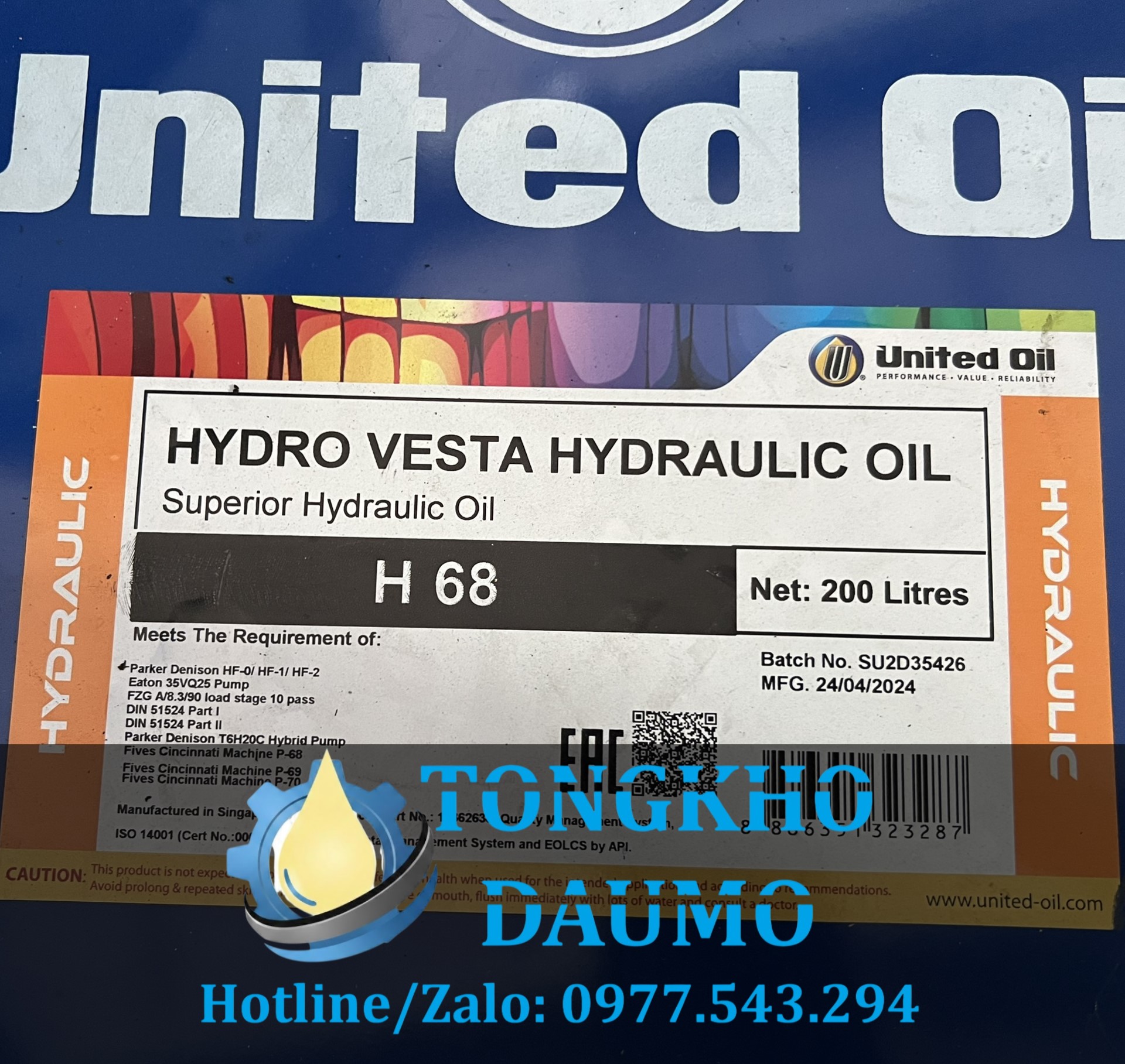 dầu thủy lực 68