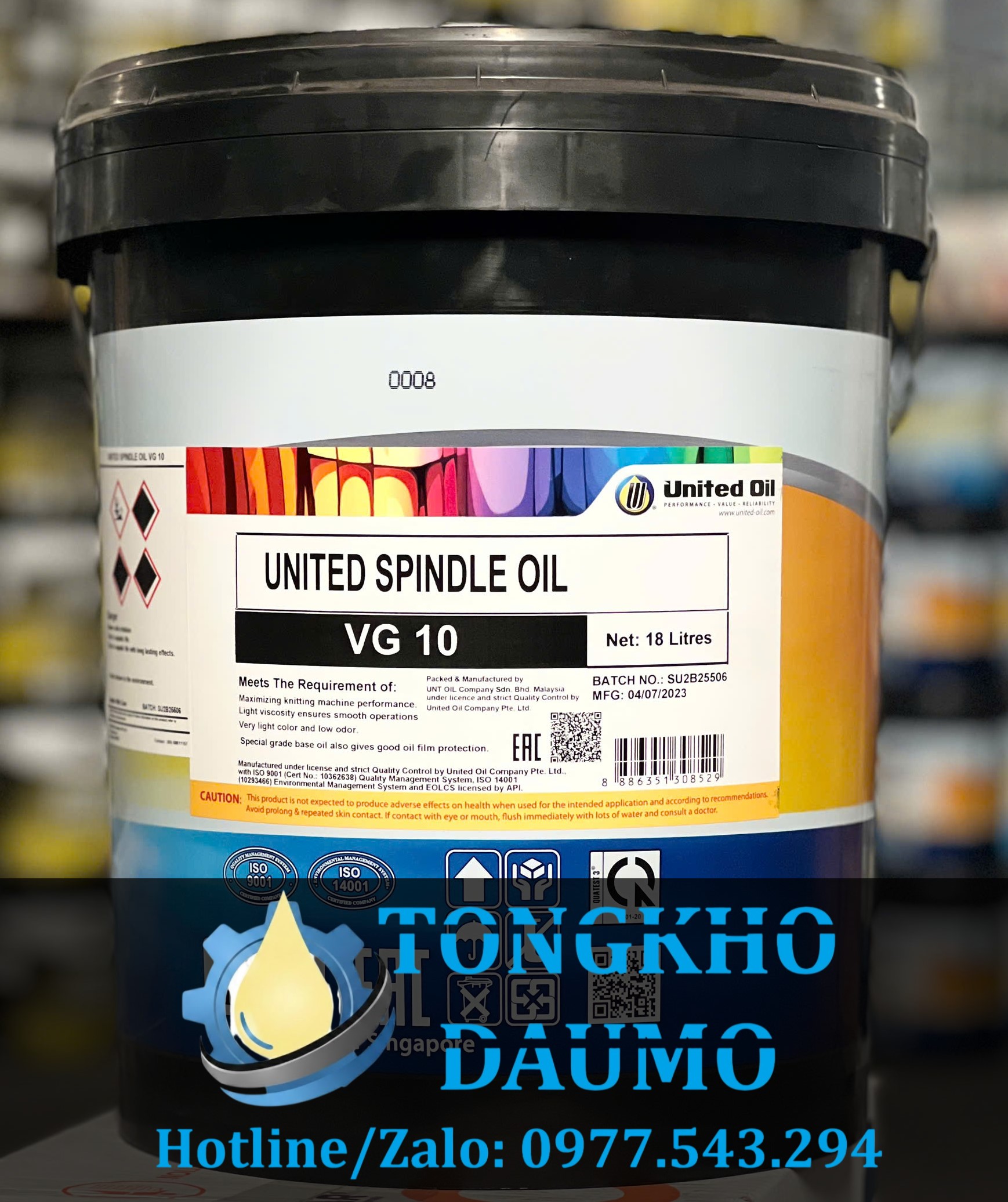 dầu trục chính cho máy cnc spindle oil vg 10 20