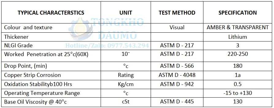 mỡ bôi trơn đa dụng Rizol marathon mp 3